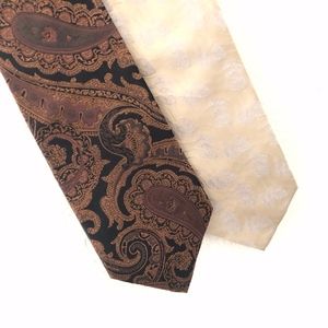 ⚫️ 5/$25 CK SEAN JOHN FALL PAISLEY LEAVES TIE LOT